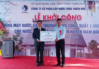 Thừa Thiên Huế: Nhà máy nước sạch Thượng Long dự kiến hoàn thành vào mùa hè năm 2021